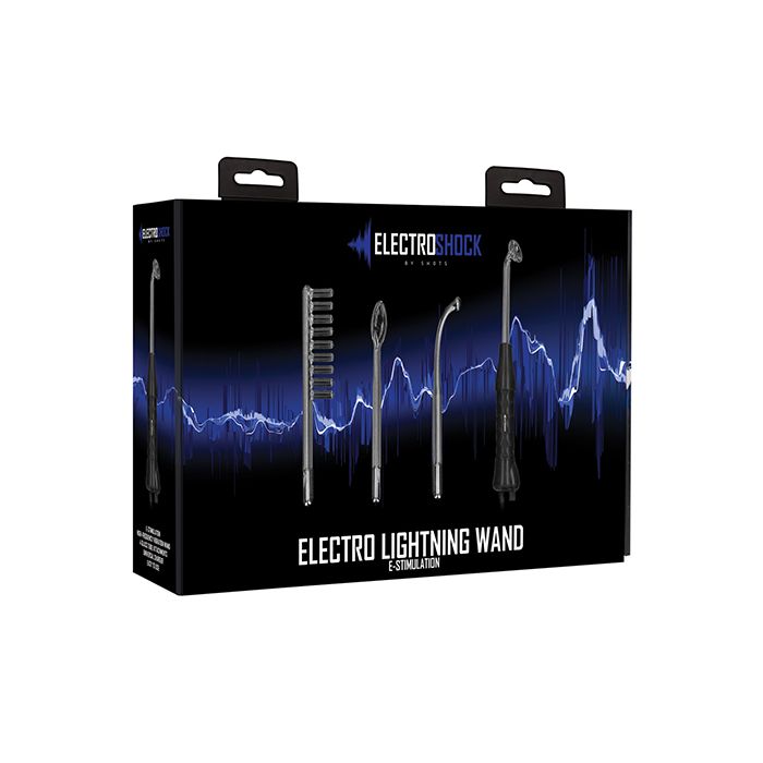 Shots Electroshock Lightning Wand - Black