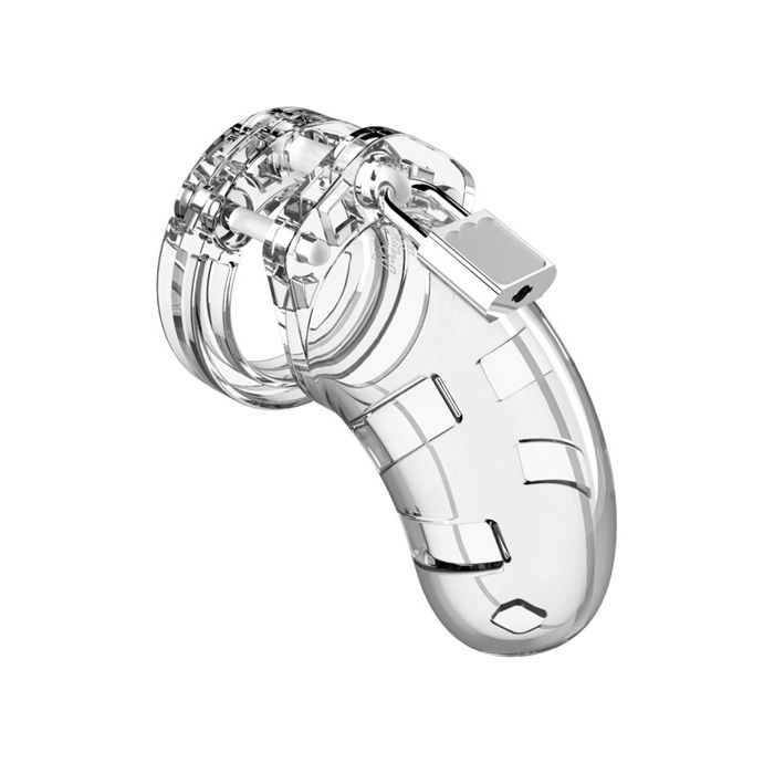 Shots Man Cage Chastity 3.5" Cock Cage Model 1 - Clear