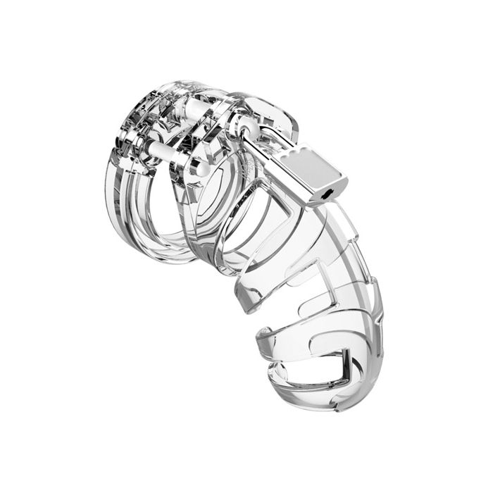 Shots Man Cage Chastity 3.5" Cock Cage Model 2 - Clear