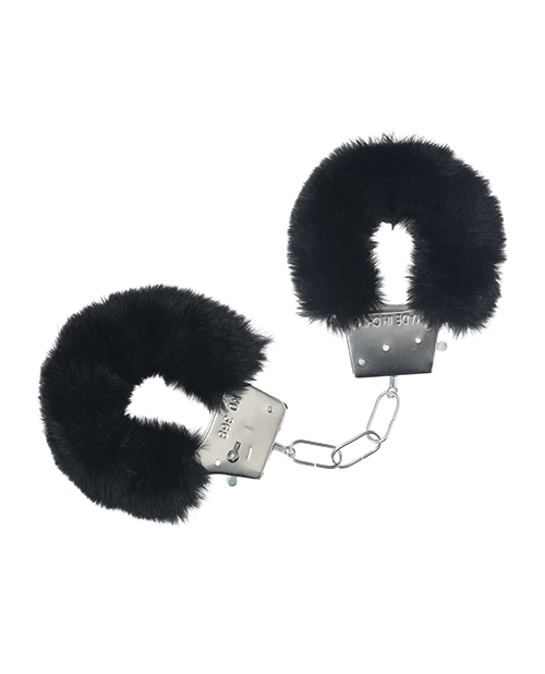 Shots Ouch! Classic Fluffy Handcuffs - Black 
