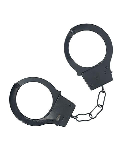 Shots Ouch! Classic Metal Handcuffs - Black 