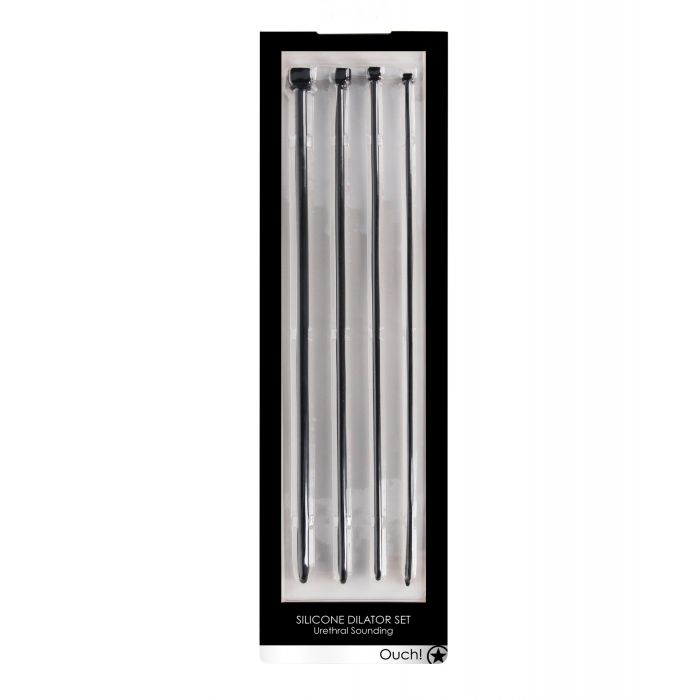 Shots Ouch Urethral Sounding Dilator Set - Black  