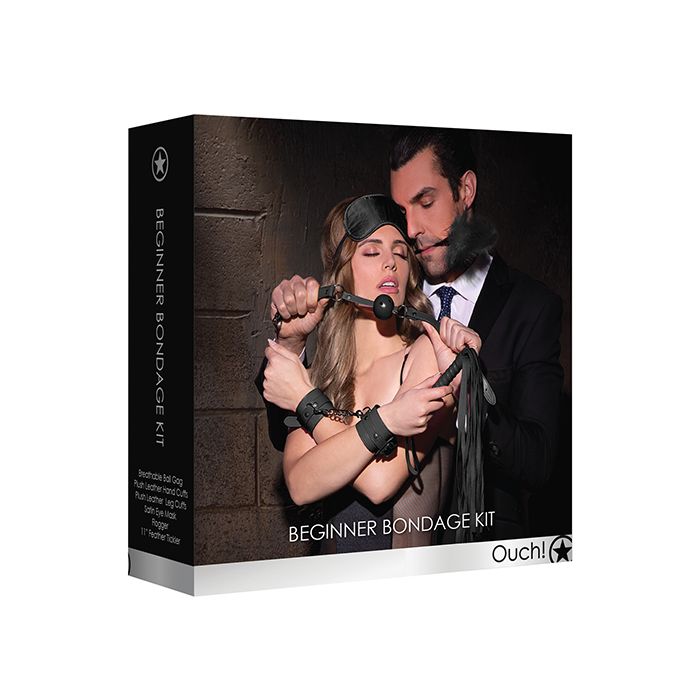 Shots Ouch Beginner's Bondage Kit - Black
