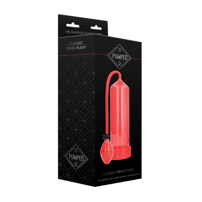 Shots Pumped Classic Penis Pump - Red