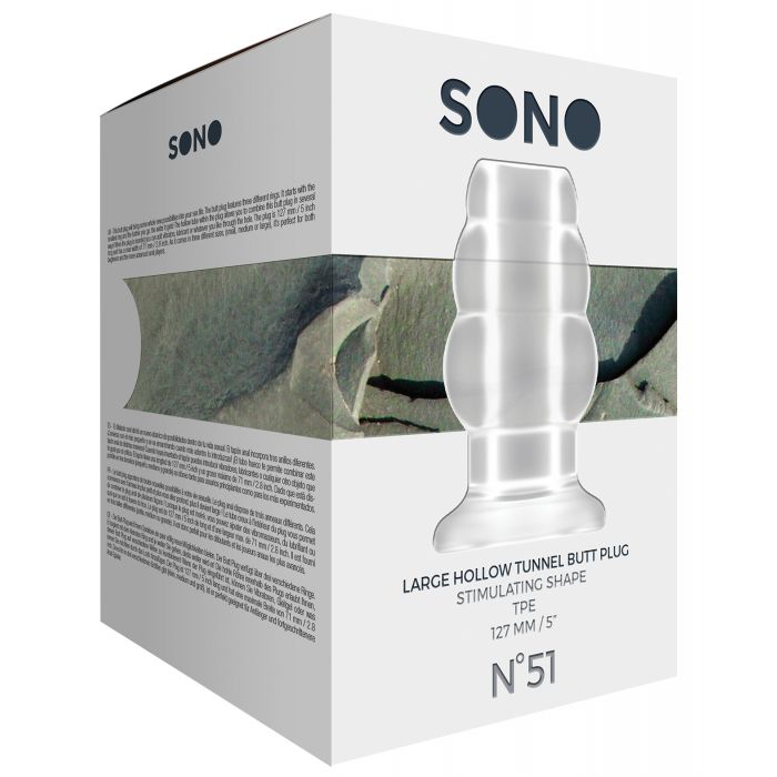Shots Sono Butt Plug - Large Clear 