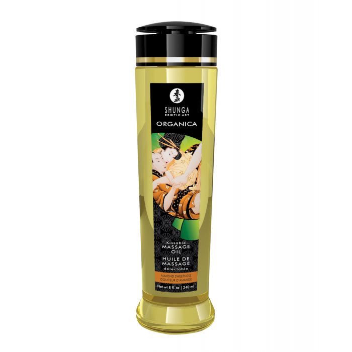 Shunga Organica Kissable Massage Oil - 8 oz Almond Sweetness