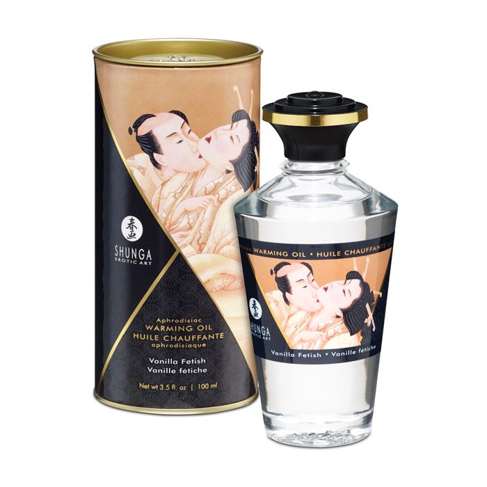 Shunga Warming Oil - 3.5 oz Vanilla Fetish