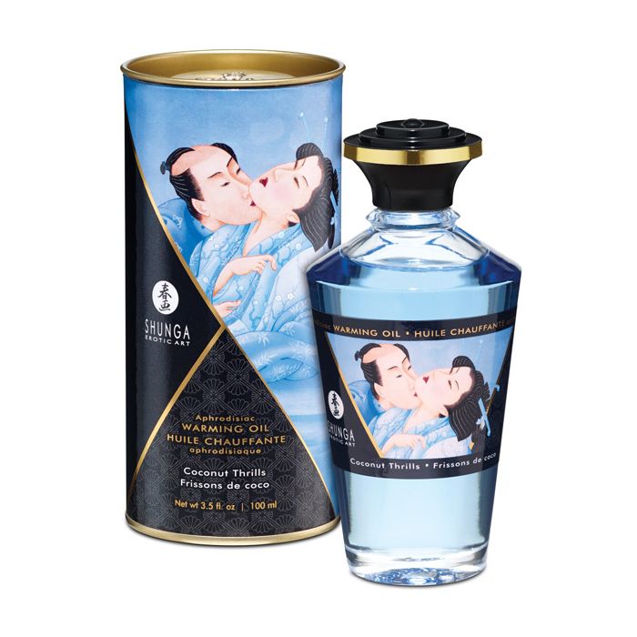 Shunga Warming Oil - 3.5 oz Coconut Thrills