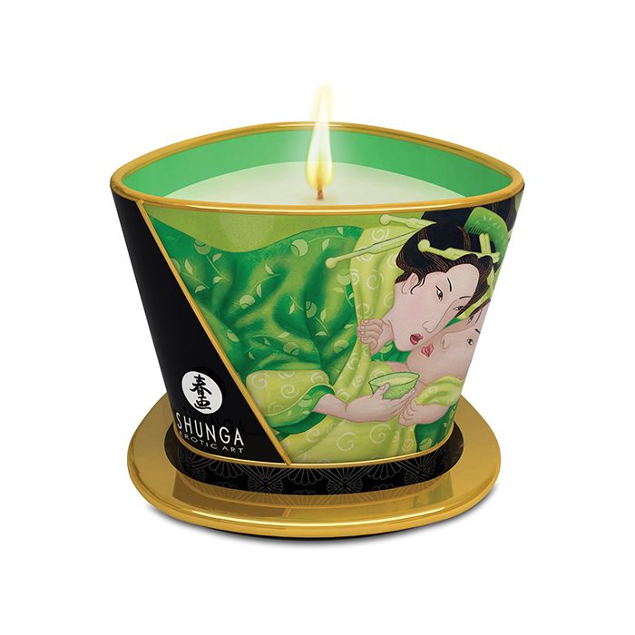 Shunga Massage Candle Zenitude - 5.7 oz Exotic Green Tea