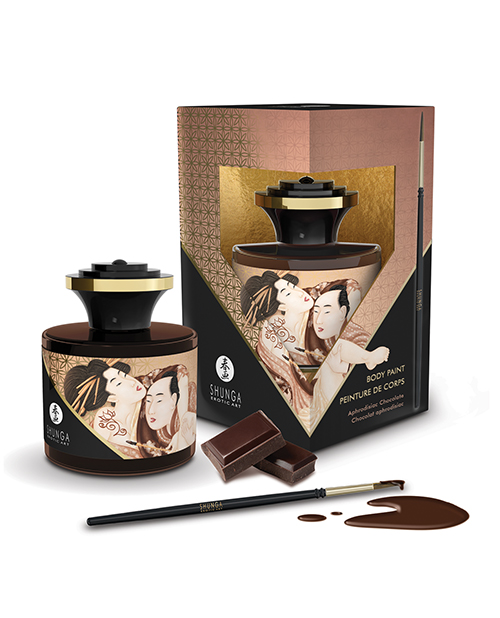 Shunga Body Paint - 1.7 oz Aphrodisiac Chocolate 