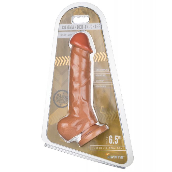 Major Dick Straight w/Balls & Suction Cup Commander in Chief - Vanilla