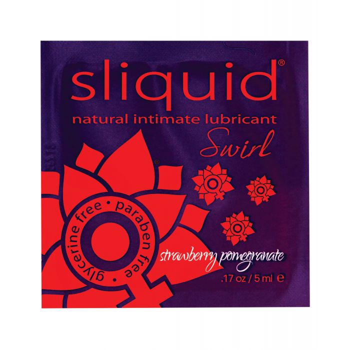 Sliquid Swirl Lubricant Pillow - .17 oz Strawberry Pomegranate