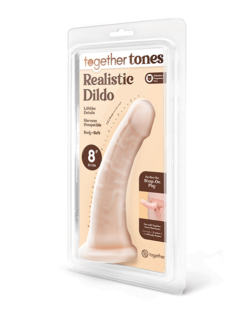 Together 8" Realistic Dildo - Light