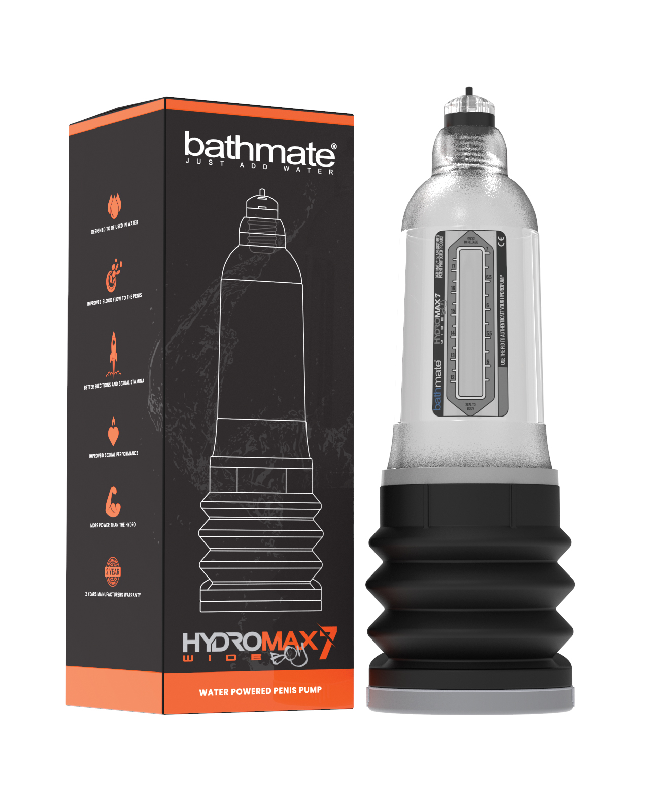 Bathmate Hydromax 7 Wide Boy - Clear