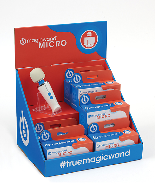 PROMO Vibratex Magic Wand Micro Countertop Display w/Acrylic Stand