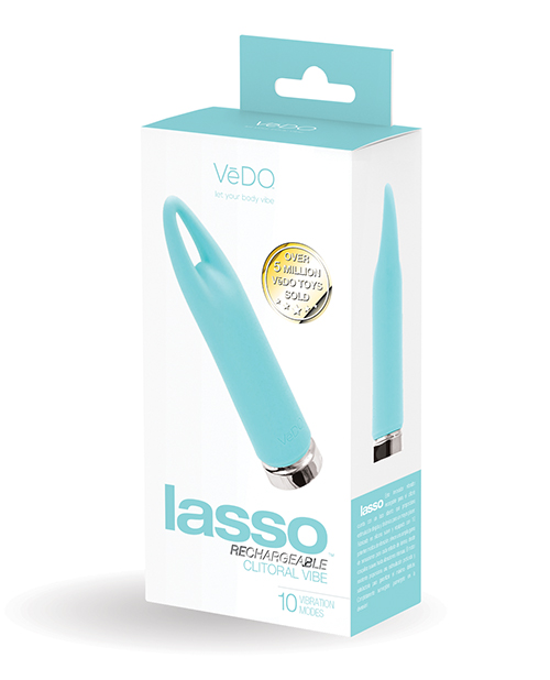 VeDO Lasso Rechargeable Bullet Vibe - Turquoise 