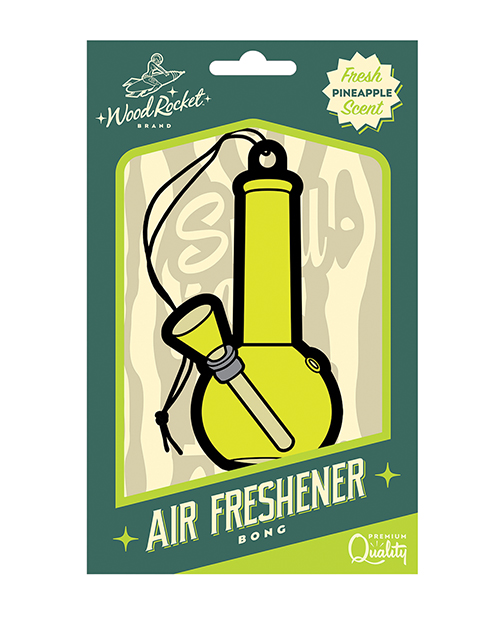 Wood Rocket Bong Air Freshener - Pineapple 