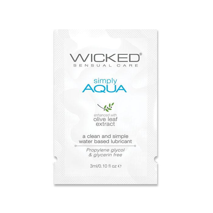 Wicked Sensual Care Simply Aqua Water Based Lubricant - .1 oz