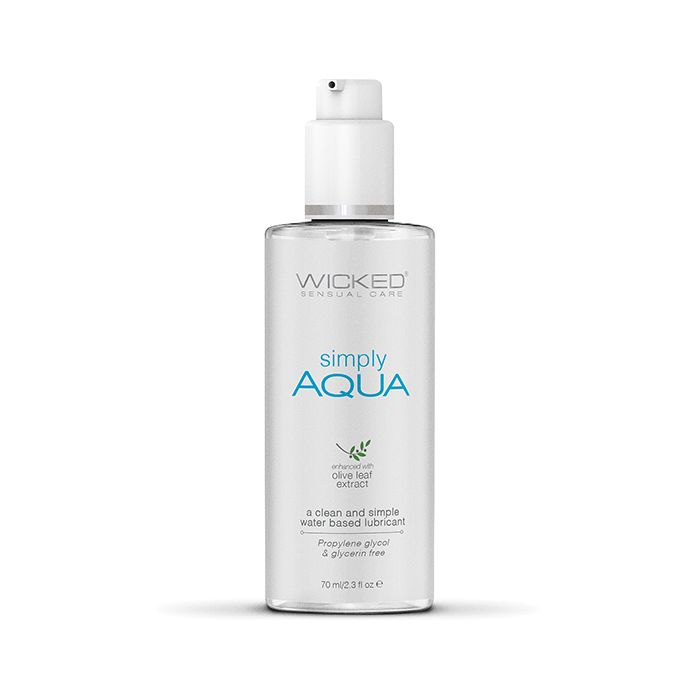 Wicked Sensual Care Simply Aqua Waterbased Lubricant - 2.3 oz