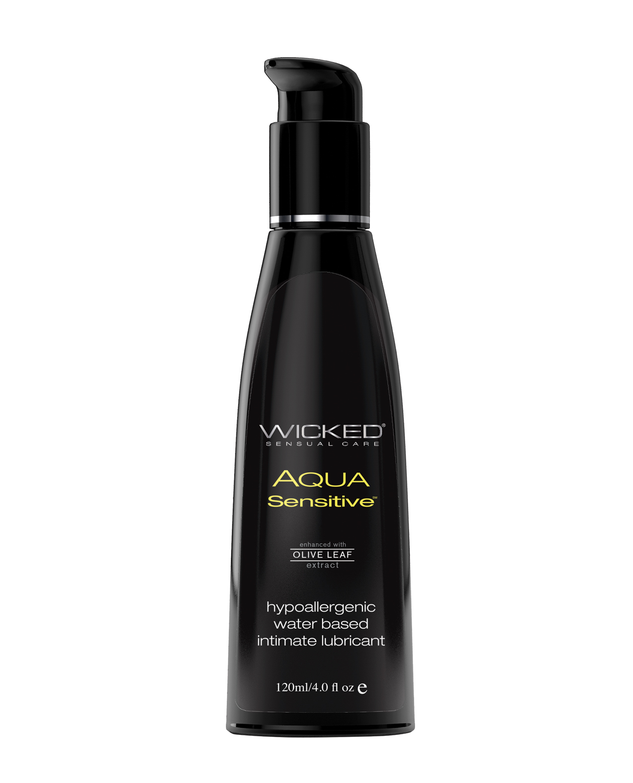 Wicked Sensual Care Hypoallergenic Aqua Sensitive Waterbased Lubricant - 4 oz Unscented