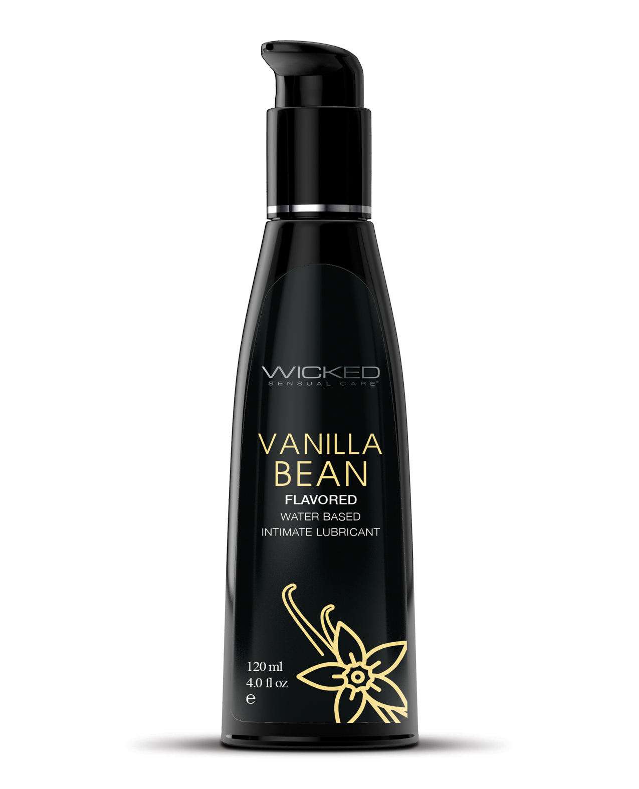 Wicked Sensual Care Aqua Waterbased Lubricant - 4 oz Vanilla Bean