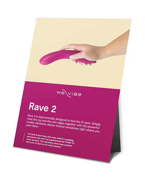 PROMO We-Vibe Rave 2 Counter Card - English