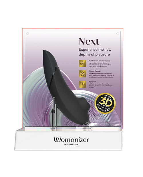 PROMO Womanizer Next Display Backwall - Spanish & English Goes w/WVWZ002SGZ
