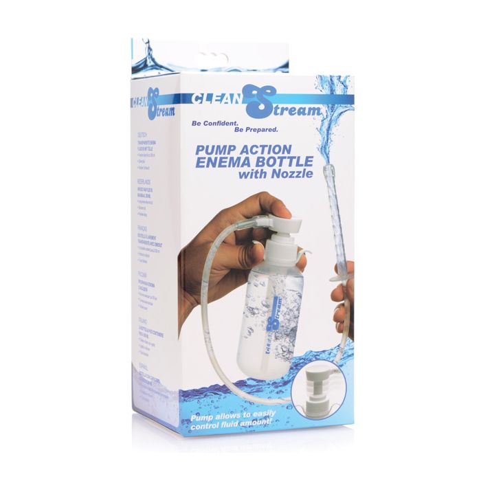 CleanStream Pump Action Enema Bottle w/Nozzle
