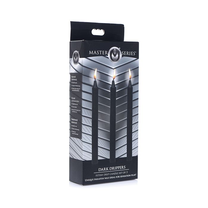 NO ETA Master Series Fetish Drip Candles - Dark Drippers Set of 3