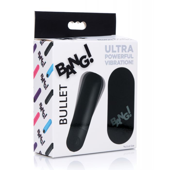 Bang! Vibrating Bullet w/Remote Control - Black