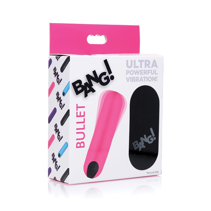 Bang! Vibrating Bullet w/Remote Control - Pink