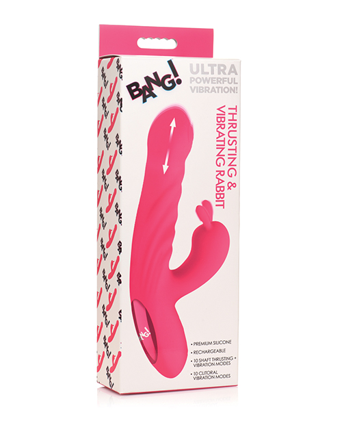 Bang! 10X Thrusting & Vibrating Rabbit - Pink 