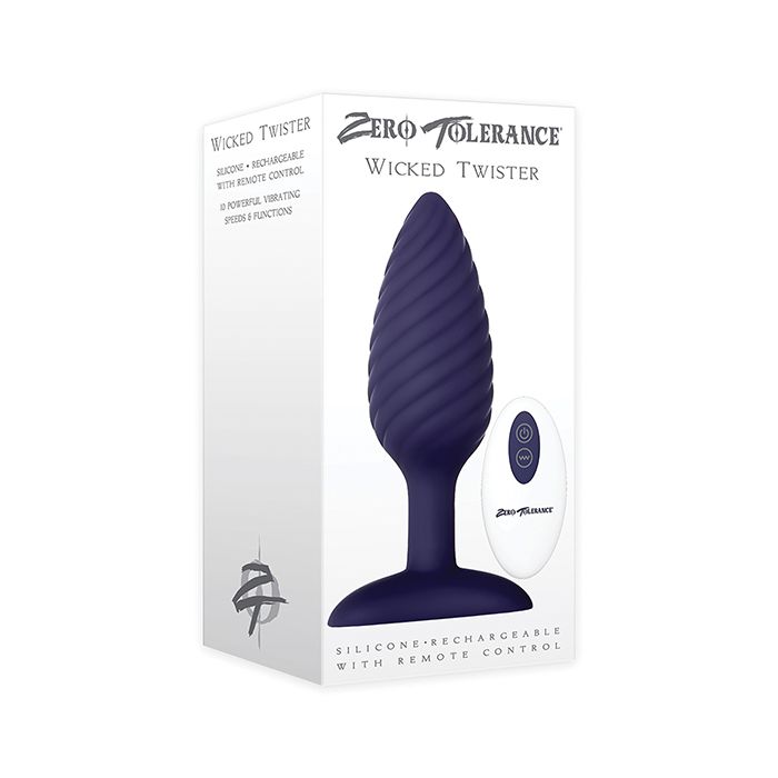 Zero Tolerance Wicked Twister Anal Rechargeable - Purple 