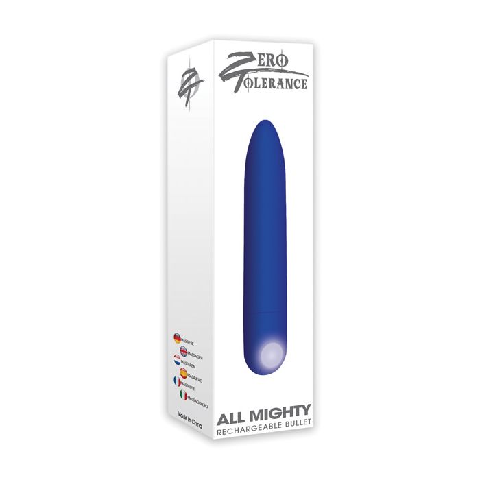 Zero Tolerance All Mighty Rechargeable Bullet - Blue