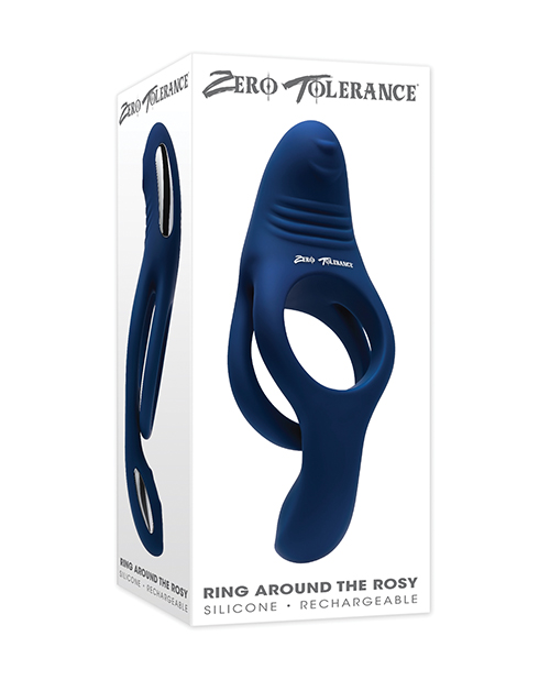Zero Tolerance Ring Around the Rosy Cock & Ball Vibrator - Blue 
