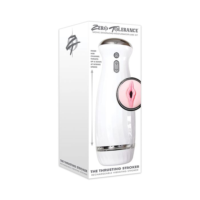 Zero Tolerance The Thrusting Stroker Rechargeable - White