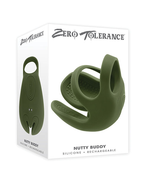 Zero Tolerance Nutty Buddy Cock & Ball Vibrator - Green 
