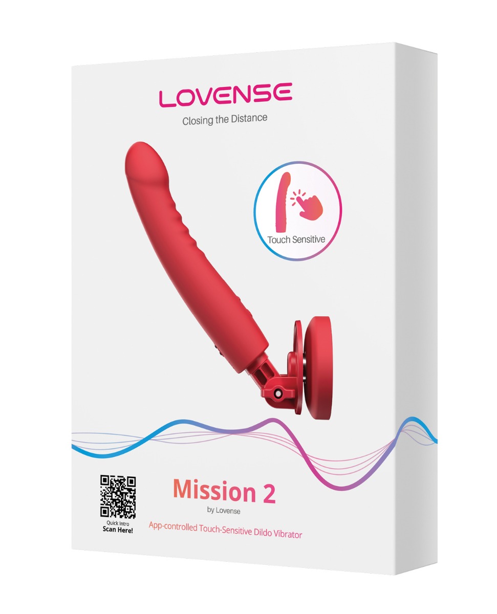 Lovense Mission 2 Touch-Sensitive Tech - Red 
