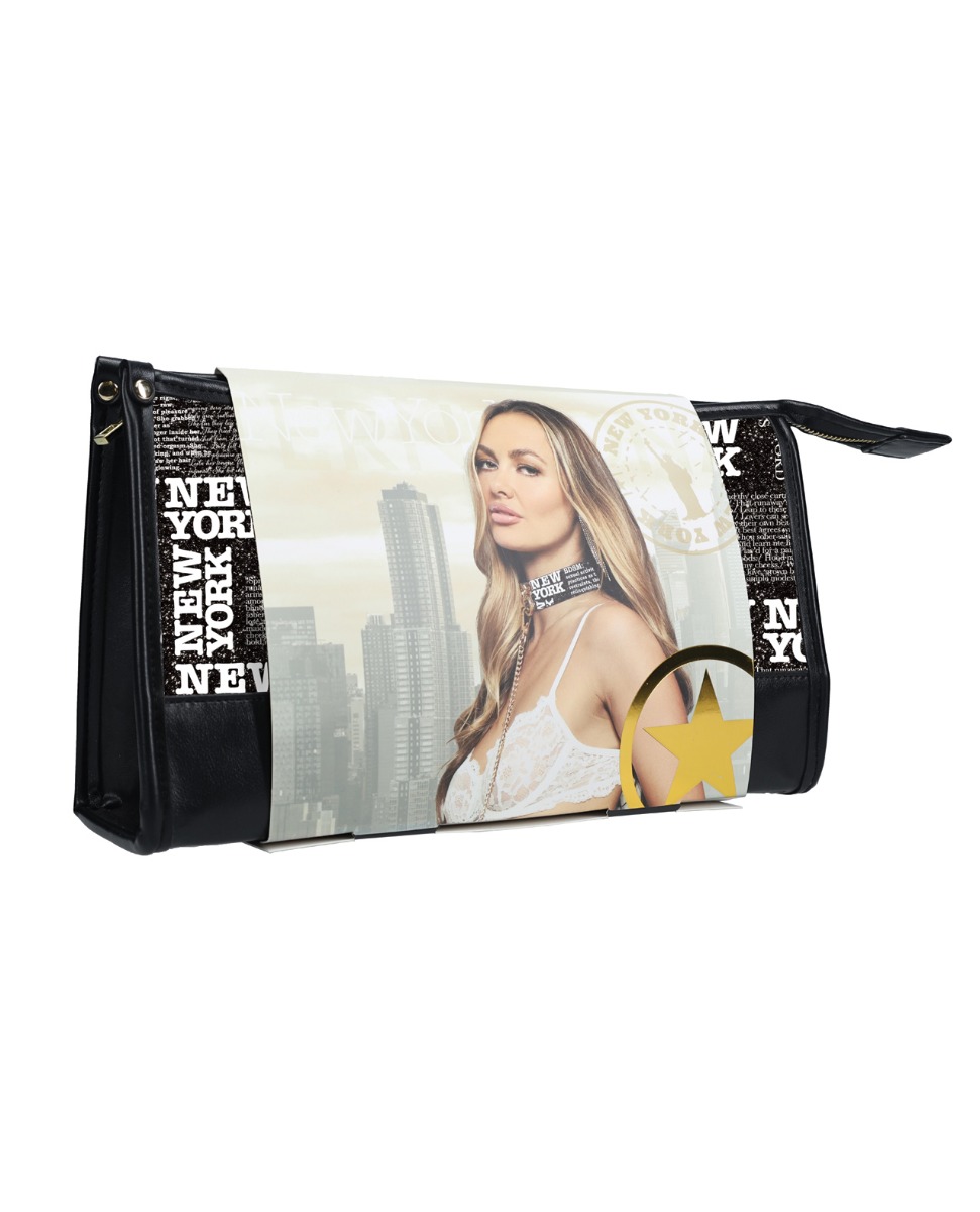 Shots Ouch! NY Collection Bondage Kit w/Bag - Black                           